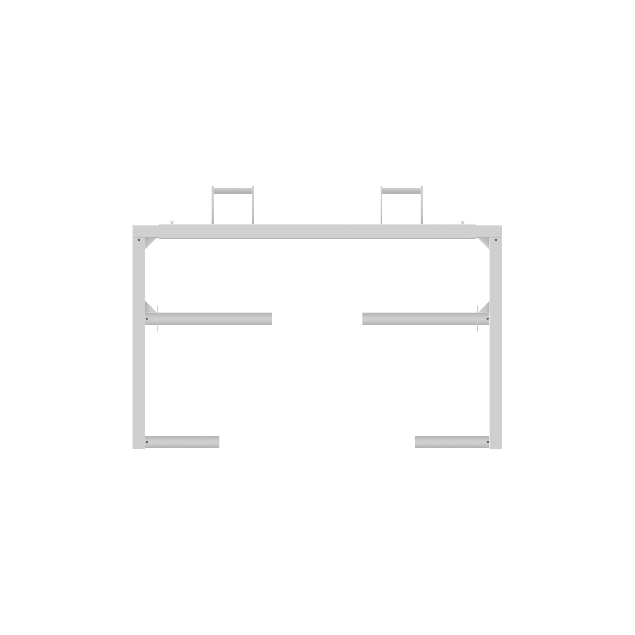 Silofolien Abroller klein für zwei Folien, verzinkt