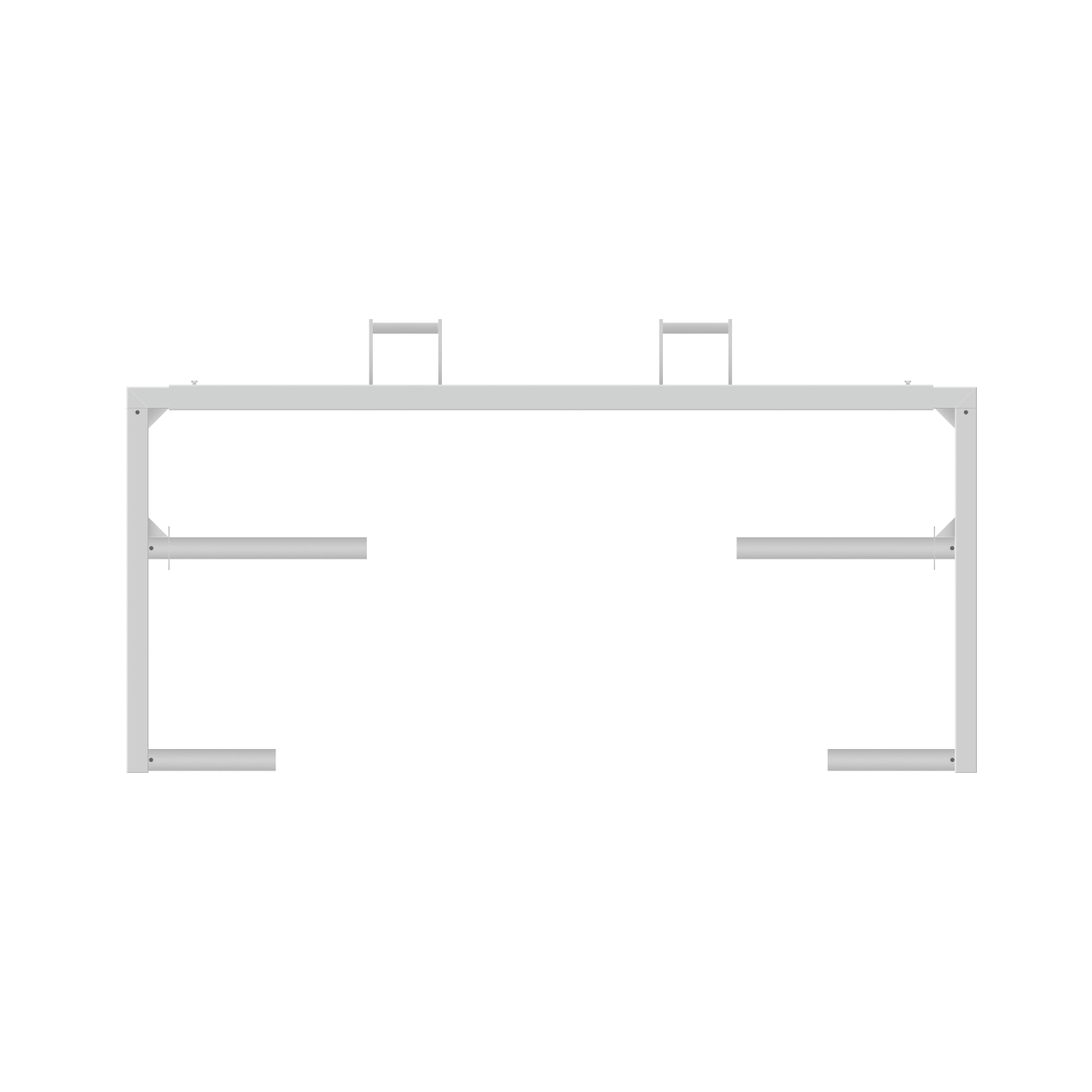 Silofolien Abroller groß für zwei Folien, verzinkt